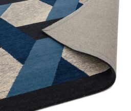 The Rug Shop UK Blue Luxurious Modern Easy to clean Machine Made Geometric Area Rug - Size: 160 cm x 230 cm - thumbnail 4