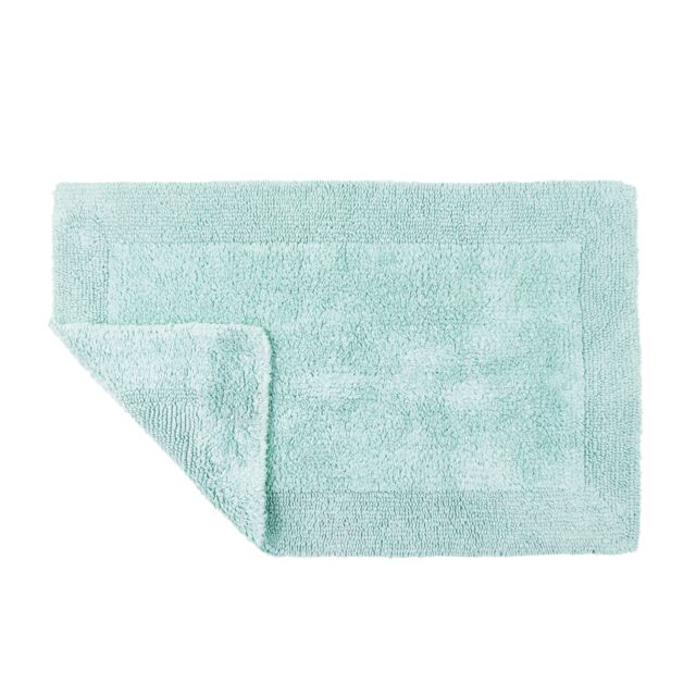 Allure Bath Fashions Elegance Reversible Heavyweight Bath Mat in Duck Egg Blue - image 1