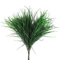 Leaf Pack of 6 x 90cm Artificial Grass Stem Spray in Green - Size: 6 x 90 cm - thumbnail 4