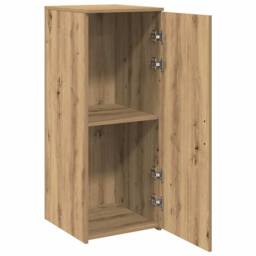 Berkfield Home Storage Cabinet Artisan Oak 40x45x103.5 cm Engineered Wood in Brown - thumbnail 4
