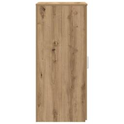 Berkfield Home Storage Cabinet Artisan Oak 40x45x103.5 cm Engineered Wood in Brown - thumbnail 6