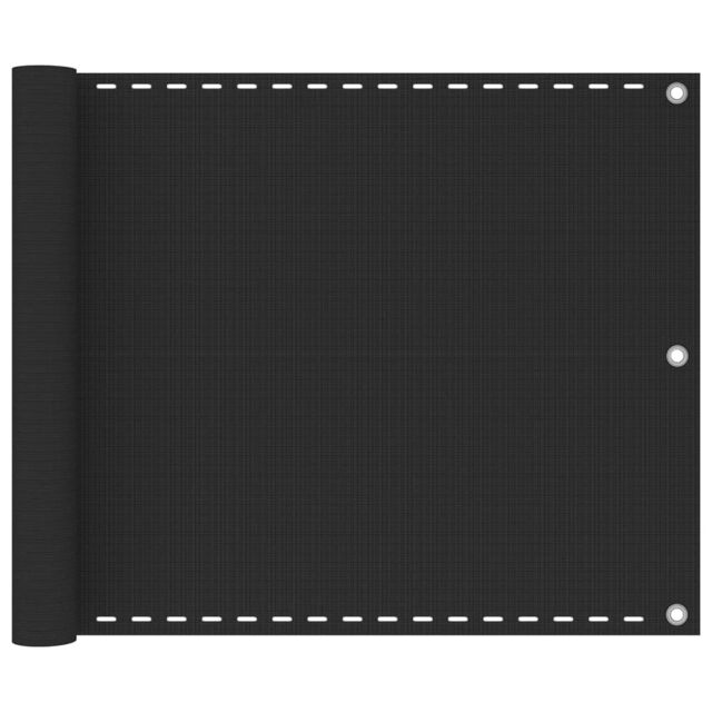 Berkfield Home Balcony Screen HDPE 75x500 cm Anthracite in Black - image 1