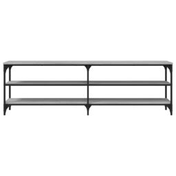 Berkfield Home TV Cabinet Grey Sonoma 160x30x50 cm Engineered Wood - Size: 160 x 30 x 50 cm - thumbnail 5