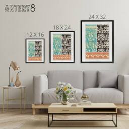 "Artery8 Aconite Monkshood Floral Patterns Framed Canvas Wall Art Print Verneuil - Size: W12"" x H16""" - thumbnail 4