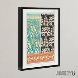 "Artery8 Aconite Monkshood Floral Patterns Framed Canvas Wall Art Print Verneuil - Size: W12"" x H16""" - thumbnail 2