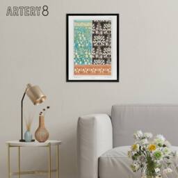 "Artery8 Aconite Monkshood Floral Patterns Framed Canvas Wall Art Print Verneuil - Size: W12"" x H16""" - thumbnail 3