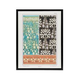 "Artery8 Aconite Monkshood Floral Patterns Framed Canvas Wall Art Print Verneuil - Size: W12"" x H16""" - thumbnail 1