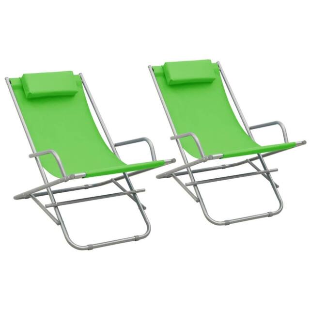Berkfield Home Rocking Chairs 2 pcs Steel Green - image 1