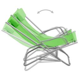Berkfield Home Rocking Chairs 2 pcs Steel Green - thumbnail 5