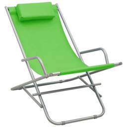 Berkfield Home Rocking Chairs 2 pcs Steel Green - thumbnail 2