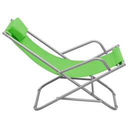 Berkfield Home Rocking Chairs 2 pcs Steel Green - thumbnail 4