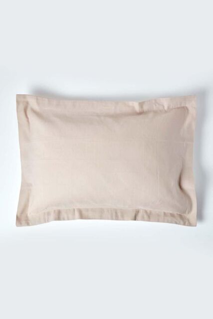 Homescapes Linen Oxford Pillowcase, King in Natural - image 1