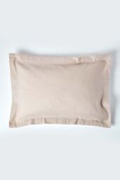 Homescapes Linen Oxford Pillowcase, King in Natural