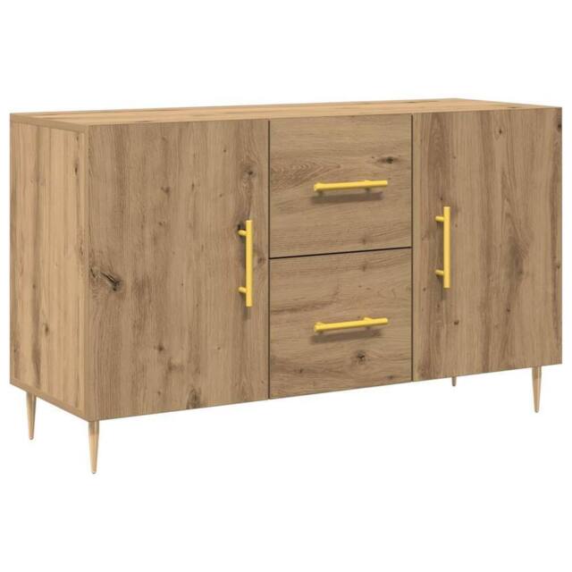Berkfield Home Sideboard Artisan Oak 100x36x60 cm Engineered Wood in Brown - Size: 100 x 36 x 60 cm - image 1
