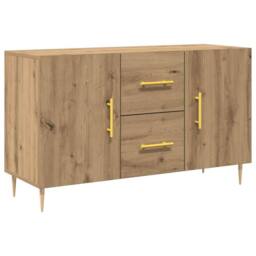 Berkfield Home Sideboard Artisan Oak 100x36x60 cm Engineered Wood in Brown - Size: 100 x 36 x 60 cm - thumbnail 1