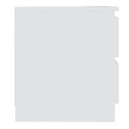 Berkfield Home Bed Cabinet White 50x39x43.5 cm Engineered Wood - thumbnail 4