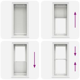 Berkfield Home Pleated Blind Light Grey 55x150 cm Fabric Width 54.4 cm Polyester - thumbnail 5
