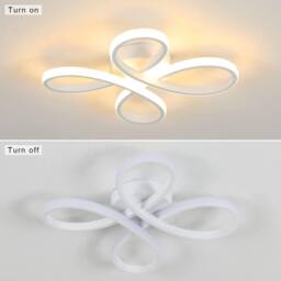 Pheashine White 30cm Flower LED Ceiling Light 30W 3000K-3500K Acrylic - thumbnail 6