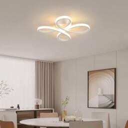 Pheashine White 30cm Flower LED Ceiling Light 30W 3000K-3500K Acrylic - thumbnail 7