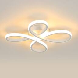 Pheashine White 30cm Flower LED Ceiling Light 30W 3000K-3500K Acrylic - thumbnail 1