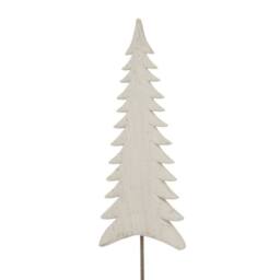 Lemon Pavilion Furniture and Decor Large Whitewashed Tall Christmas Tree on Stand - L12 x W18 x H71 cm in White - thumbnail 3