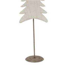 Lemon Pavilion Furniture and Decor Large Whitewashed Tall Christmas Tree on Stand - L12 x W18 x H71 cm in White - thumbnail 5