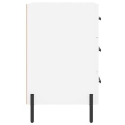 Berkfield Home Bedside Cabinet White 40x40x66 cm Engineered Wood - Size: 40 x 40 x 66 cm - thumbnail 6