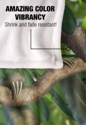 JQ Licensing Jlo Sloth Family Butterlies Silky Touch Super Soft Throw Blanket 152 X 127 cm in White - thumbnail 4