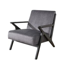 Home Source Cavera Armchair Modern Accent Chair Upholstered Seating Plush Foam in Grey - thumbnail 7