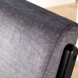 Home Source Cavera Armchair Modern Accent Chair Upholstered Seating Plush Foam in Grey - thumbnail 6