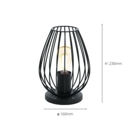 Eglo Rondo Satin Nickel & Glass Pendant Light in Black - thumbnail 3