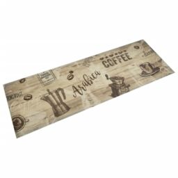 Berkfield Home Kitchen Rug Washable Coffee Brown 60x180 cm Velvet