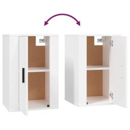 Berkfield Home Wall Mounted TV Cabinets 2 pcs White 40x34.5x60 cm - thumbnail 9