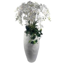 Leaf 150cm White Orchid Potted Display Artificial Premium - thumbnail 8