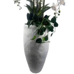 Leaf 150cm White Orchid Potted Display Artificial Premium - thumbnail 5