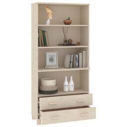 Berkfield Home Highboard HAMAR Solid Wood Pine Honey Brown - thumbnail 6