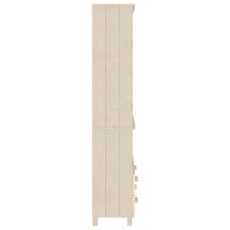 Berkfield Home Highboard HAMAR Solid Wood Pine Honey Brown - thumbnail 4