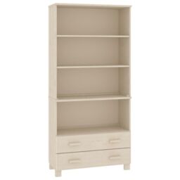 Berkfield Home Highboard HAMAR Solid Wood Pine Honey Brown - thumbnail 2