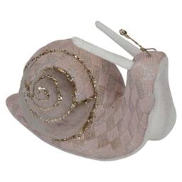 VFM e-Store Christmas Velvet Snail Decoration 14cm x 21cm Brown X 1 - Size: 14 cm x 21 cm