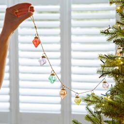Paper High Mirai Pendent Coloured Reclaimed Glass Bauble Garland - thumbnail 2