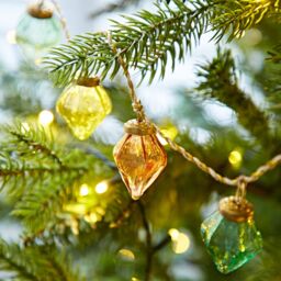 Paper High Mirai Pendent Coloured Reclaimed Glass Bauble Garland - thumbnail 5