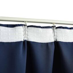 Berkfield Home Blackout Curtains with Hooks 2 pcs Blue 140x245 cm - thumbnail 4