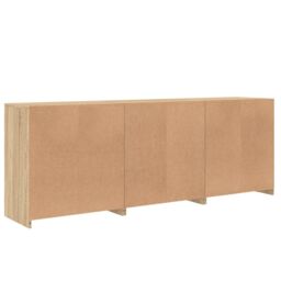 Berkfield Home Sideboard with LED Lights Sonoma Oak 181.5x37x67 cm in Brown - thumbnail 8