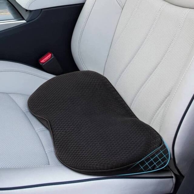 SPETLEK Memory Foam Car Cushion For Driving in Black - Size: 100 cm x 190 cm - image 1