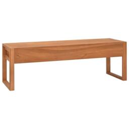 Berkfield Home TV Cabinet 140x40x45 cm Teak Wood in Brown - Size: 140 x 40 x 45 cm - thumbnail 5
