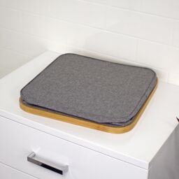 Showerdrape Cotswold Bamboo Storage Basket with 4 Compartments in Grey - Size: Small - thumbnail 4