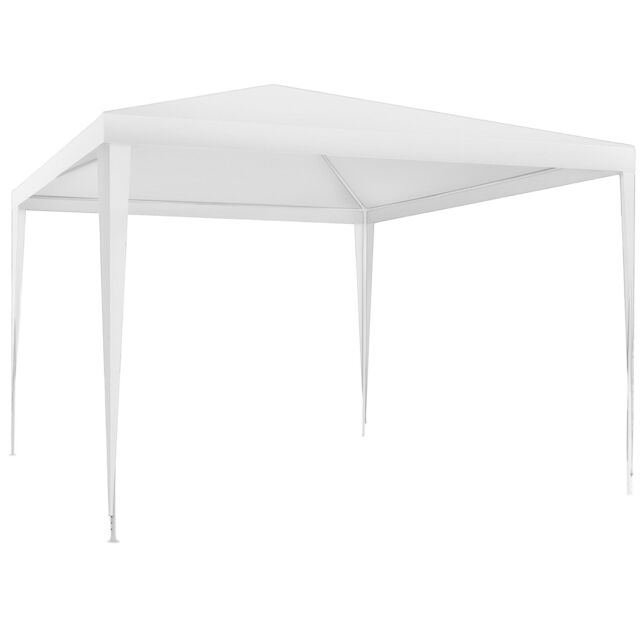 tectake Gazebo Farah- water resistant, plug-in system, 3x3m in White - Size: Large - image 1