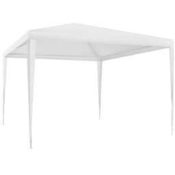 tectake Gazebo Farah- water resistant, plug-in system, 3x3m in White - Size: Large - thumbnail 1