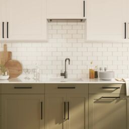 Berkfield Home Cabinet Handles 10 pcs Black 224 mm Stainless Steel - thumbnail 4
