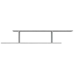 Berkfield Home Wall-Mounted TV Shelf Grey Sonoma 125x18x23 cm Engineered Wood - Size: 125 x 18 x 23 cm - thumbnail 5